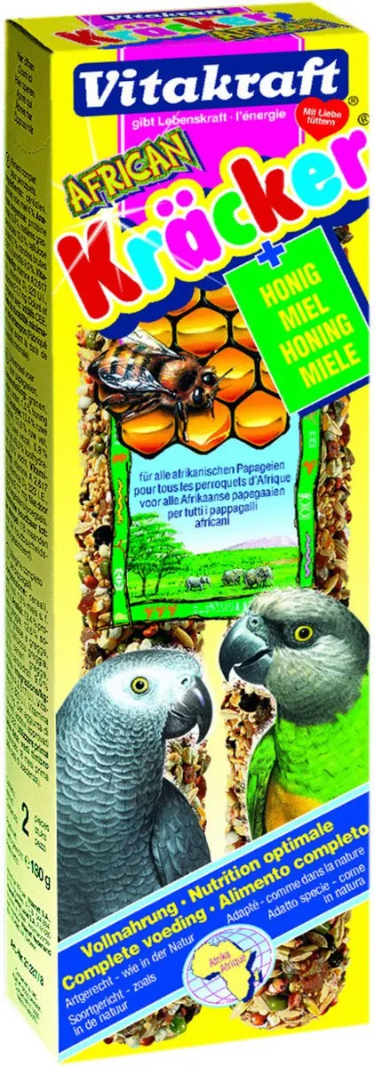 Vitakraft Papegaaikracker Honing - Vogelsnack