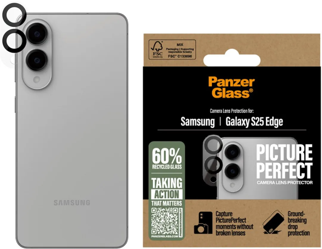PanzerGlass PG69245 Screenprotector Samsung Galaxy S25 Edge - Camera