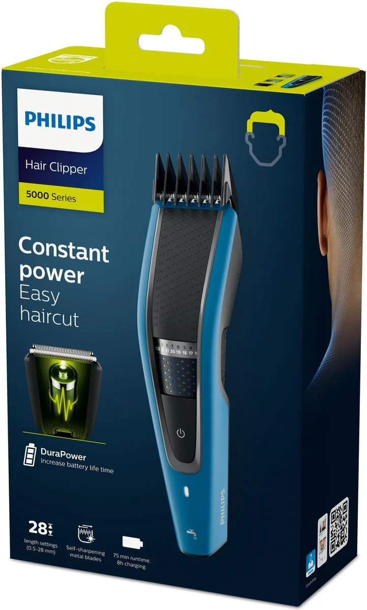 Philips Series 5000 HC5612/15 Tondeuse - Blauw