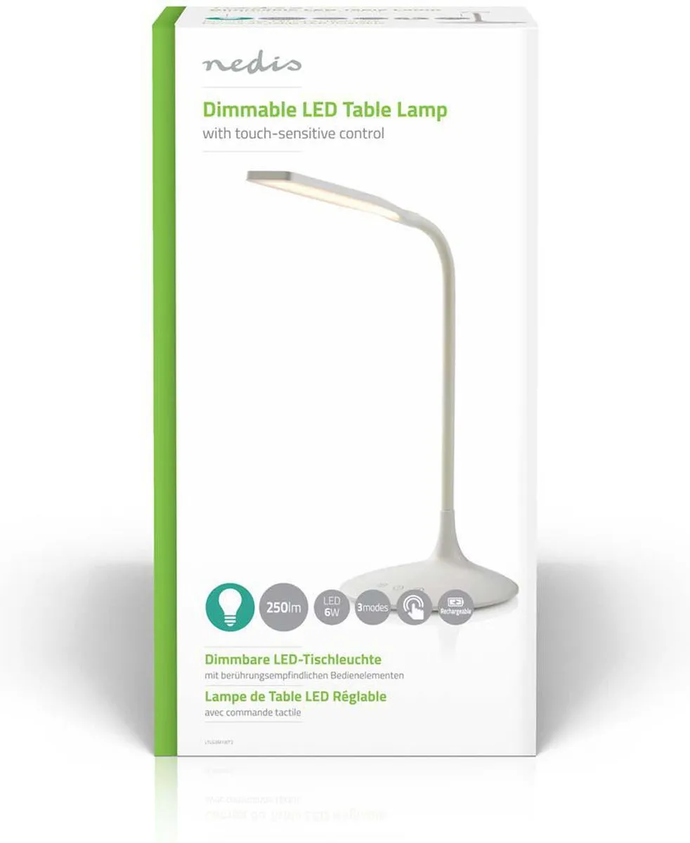Nedis LED Bureaulamp Dimbaar 250lm - Oplaadbaar - afbeelding 6 van 6