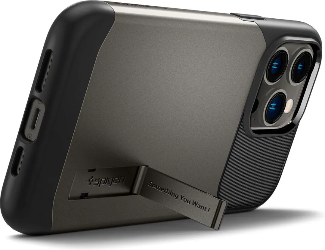 Spigen Slim Armor ACS04646 Backcover iPhone 14 Pro Max - Gunmetal