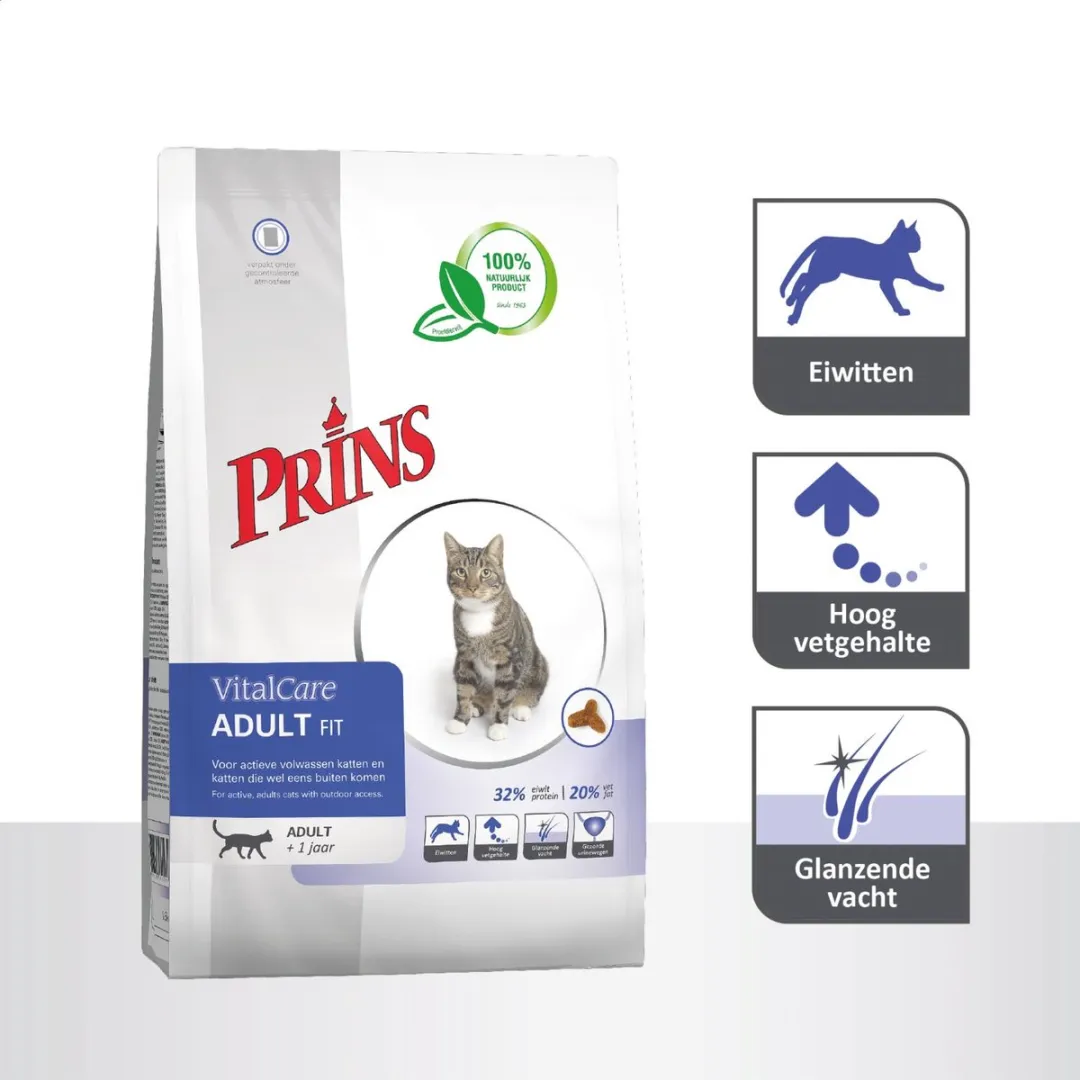 Prins VitalCare Adult Fit Kattenvoer 10kg