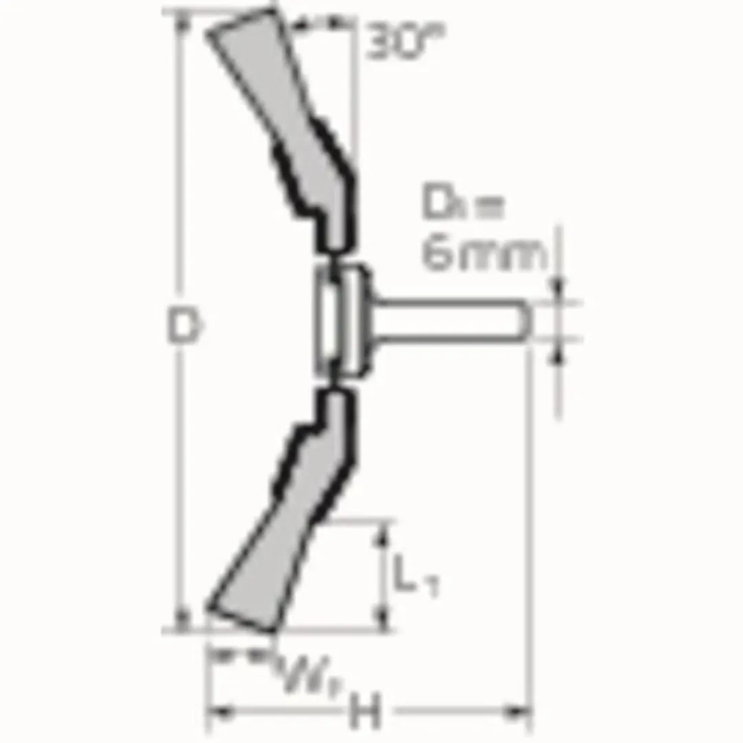 Pferd Conische Borstel KBU ST D.95mm