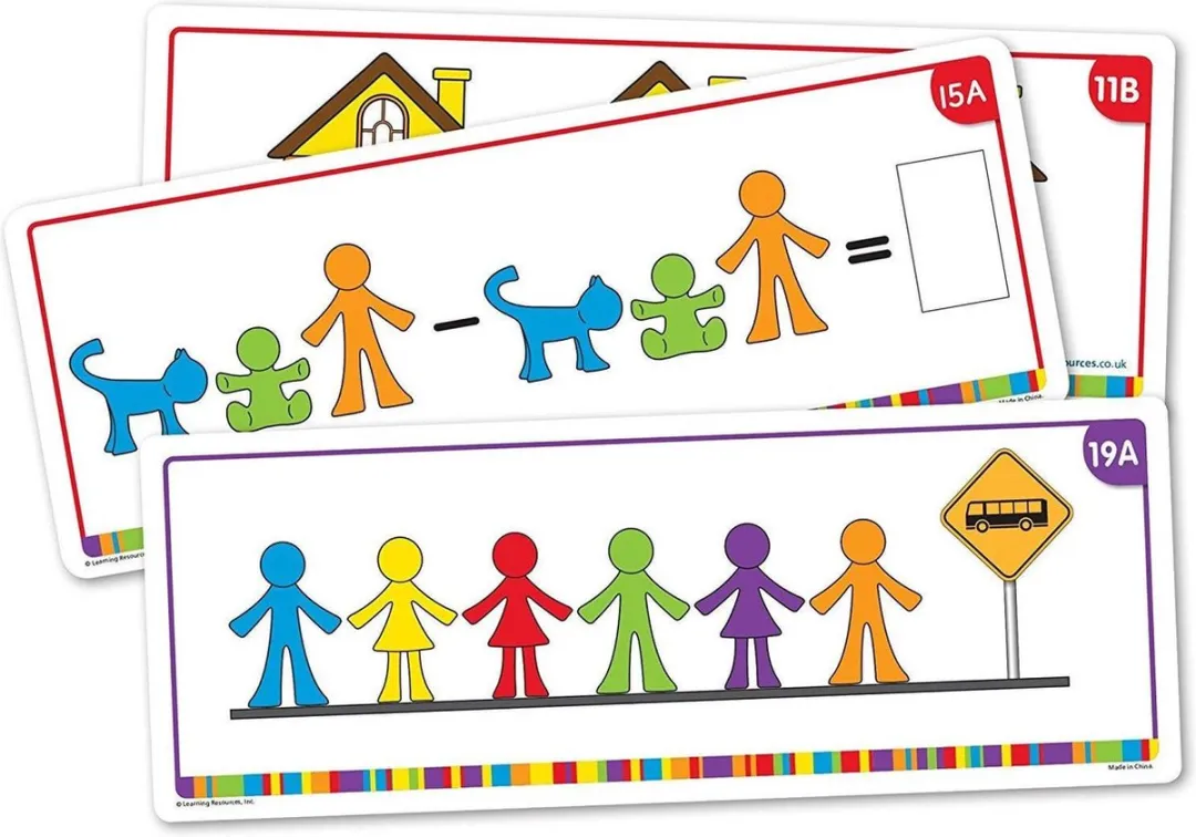 Learning Resources Kleurrijke Mensenfamilie Opdrachtkaarten LSP3377-UK - Meerkleurig