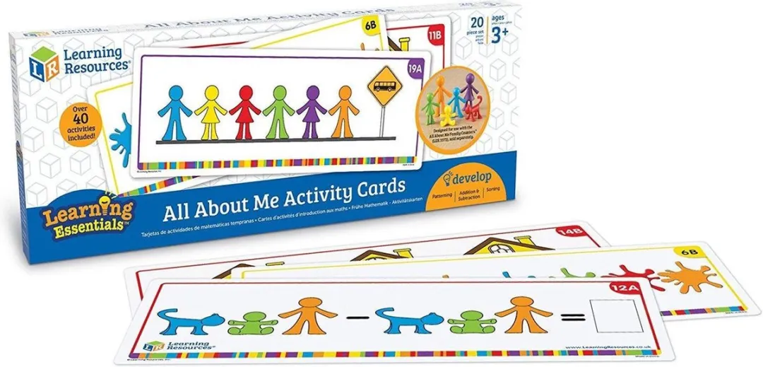 Learning Resources Kleurrijke Mensenfamilie Opdrachtkaarten LSP3377-UK - Meerkleurig