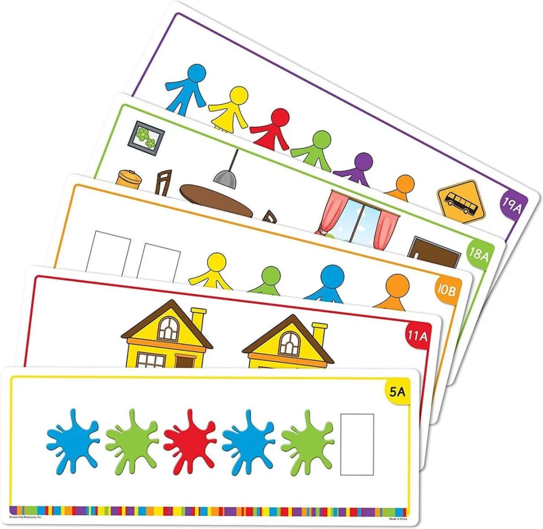 Learning Resources Kleurrijke Mensenfamilie Opdrachtkaarten LSP3377-UK - Meerkleurig