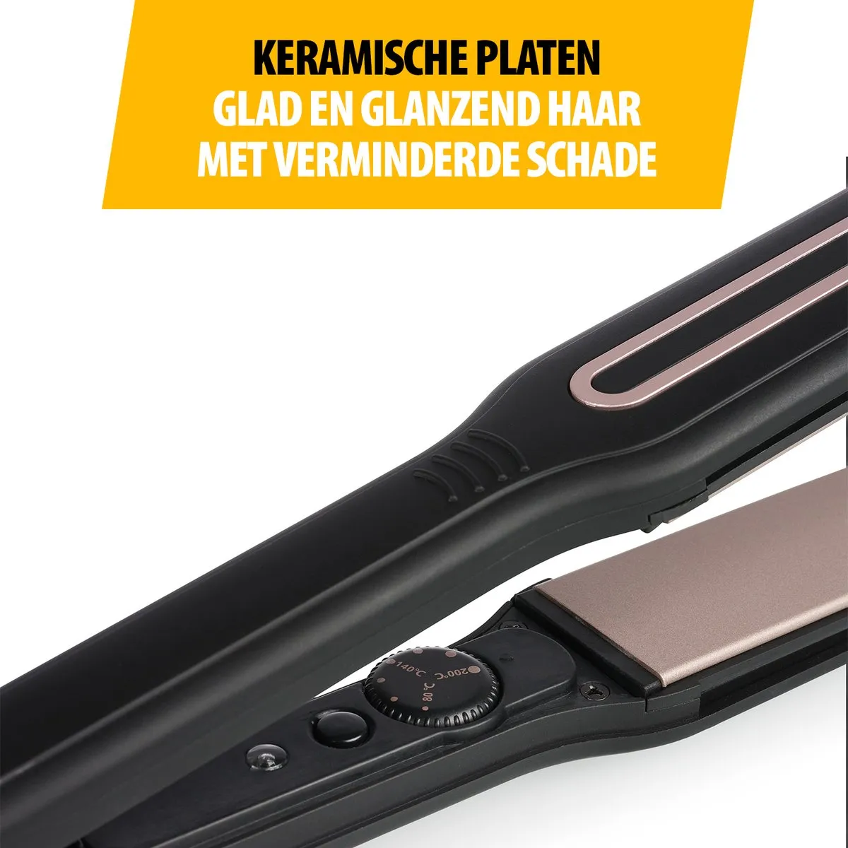 Tristar HD-2411 Stijltang - 7 Temperatuurstanden 80-200°C Keramisch - Zwart