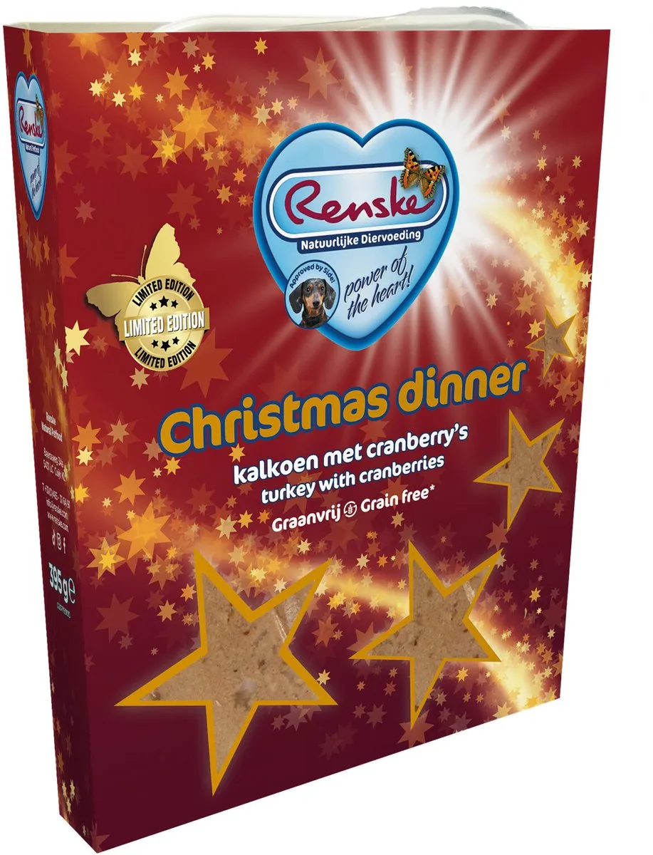 Renske Adult Kerstdiner Eend & Kalkoen Hondenvoer 395g