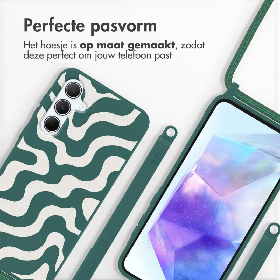 Imoshion Hoesje Samsung Galaxy A55 - Petrol Green Groovy