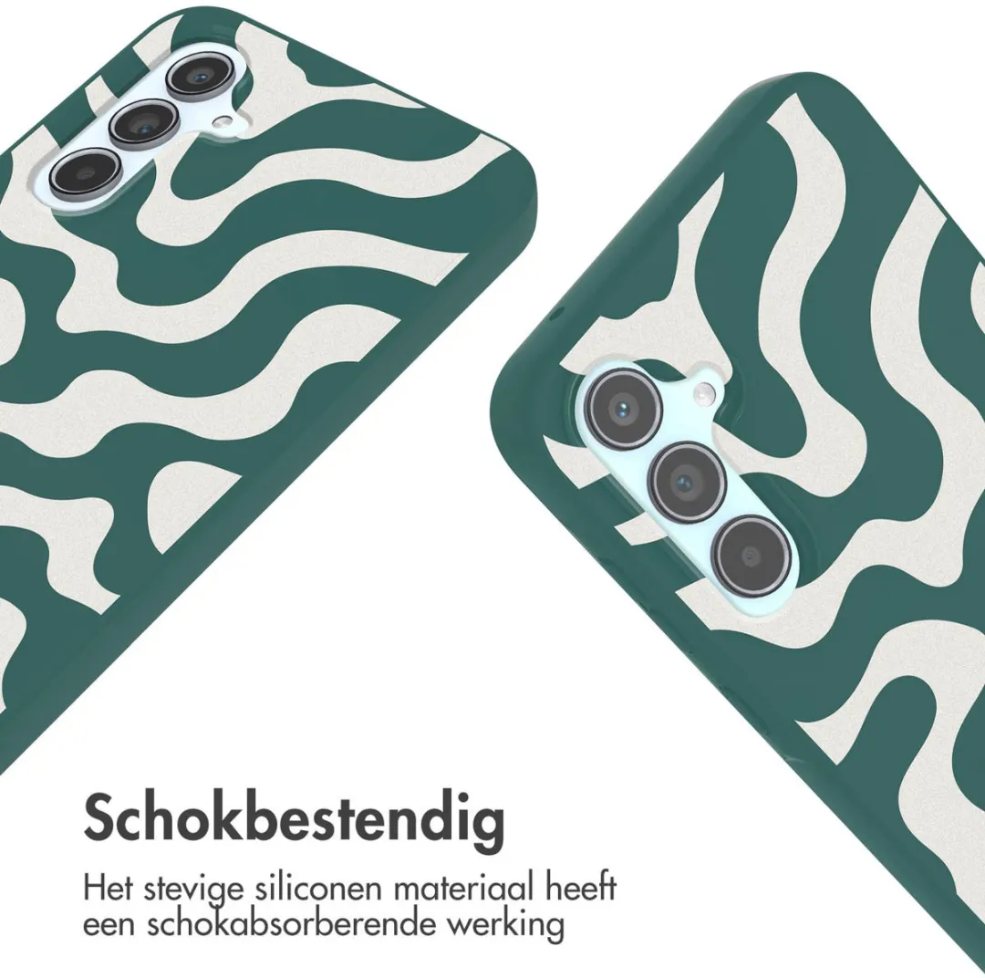 Imoshion Hoesje Samsung Galaxy A55 - Petrol Green Groovy