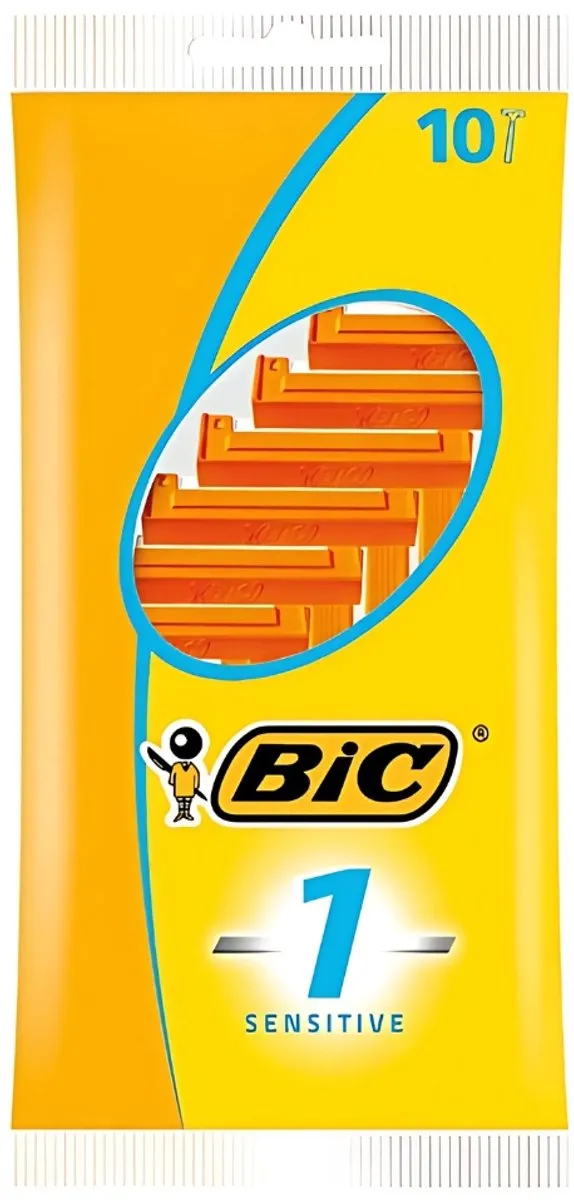 Bic Sensitive Scheermesjes 10 Stuks - Oranje