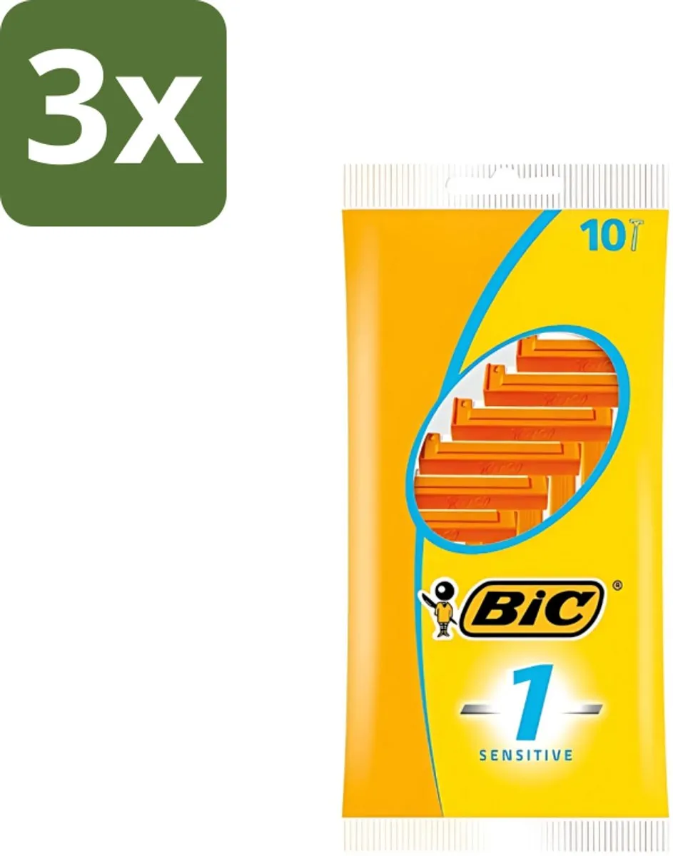 Bic Sensitive Scheermesjes 10 Stuks - Oranje