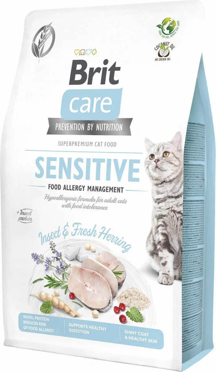 Brit Care Sensitive Food Allergy Management Haring&Insecten - Kattenvoer - 7 kg
