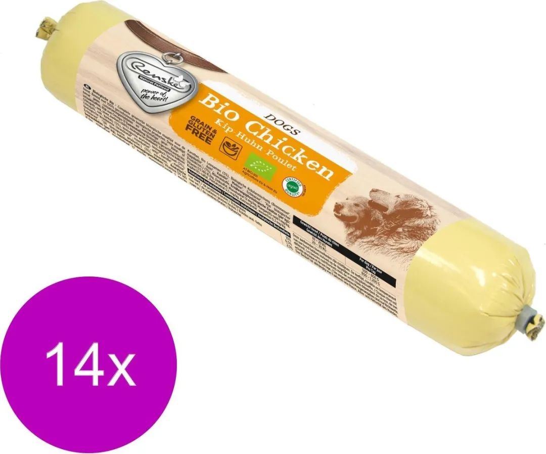 Renske Adult Bio Kip Graanvrij Hondenvoer 500g