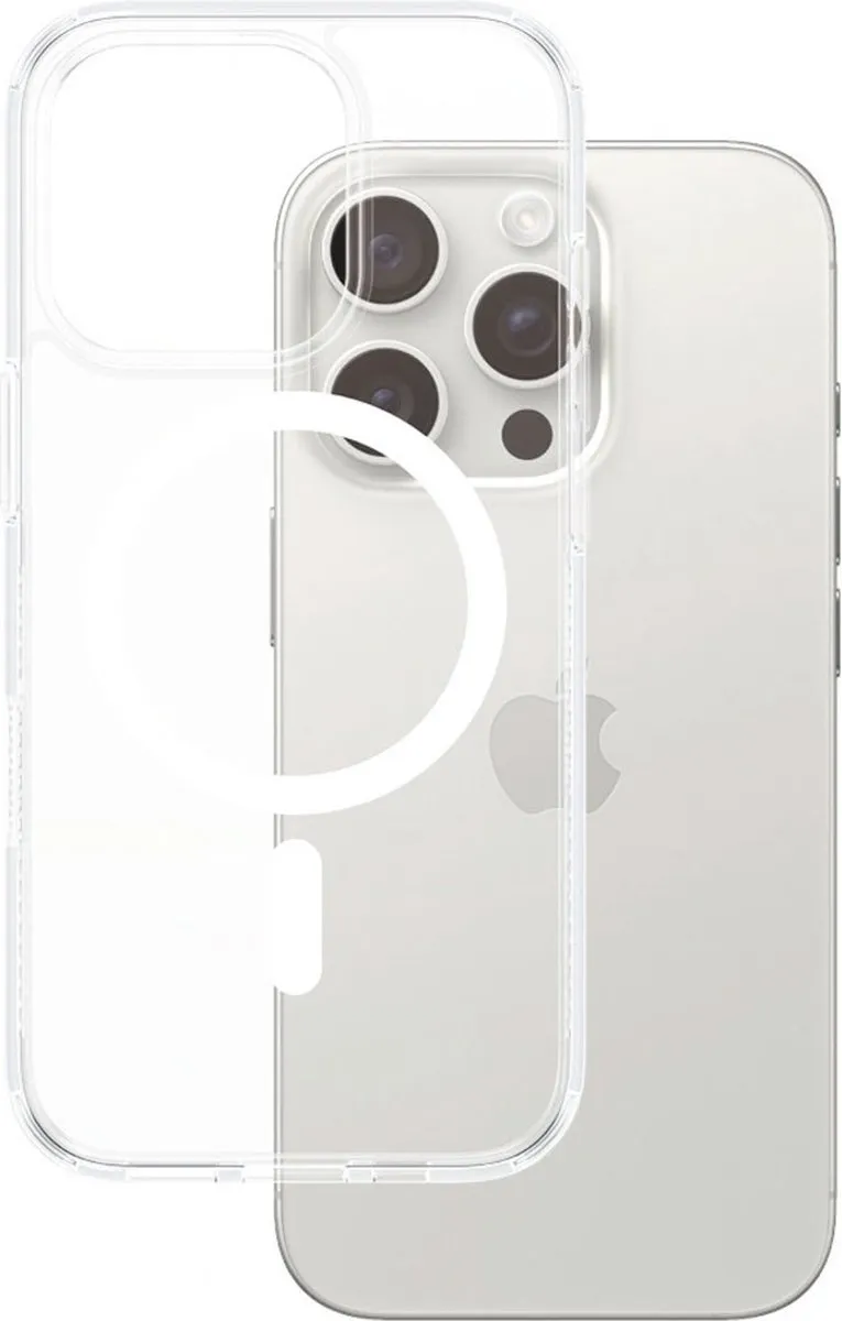 PanzerGlass iPhone 16 Pro HardCase - Transparant Wit - MagSafe