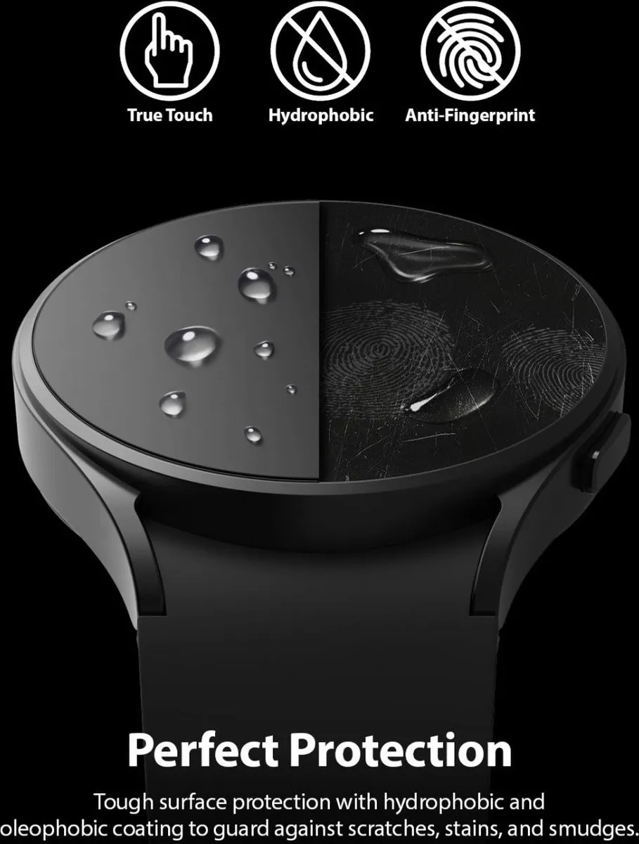 Ringke Screen Protector Samsung Galaxy Watch 4 40mm - Transparant - 4 Stuks