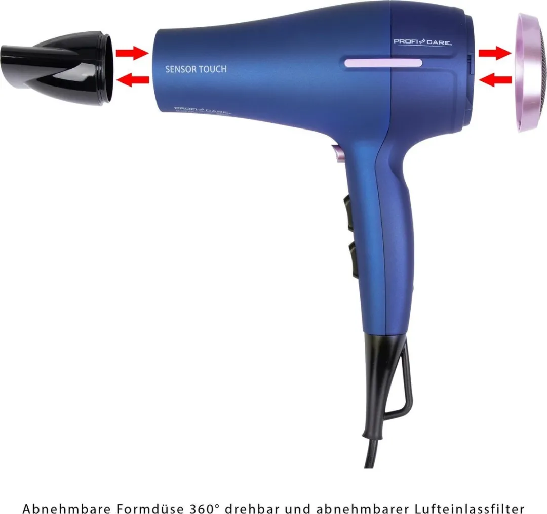 Bomann ProfiCare HTD3030 Haardroger 2200W - Blauw/Zwart