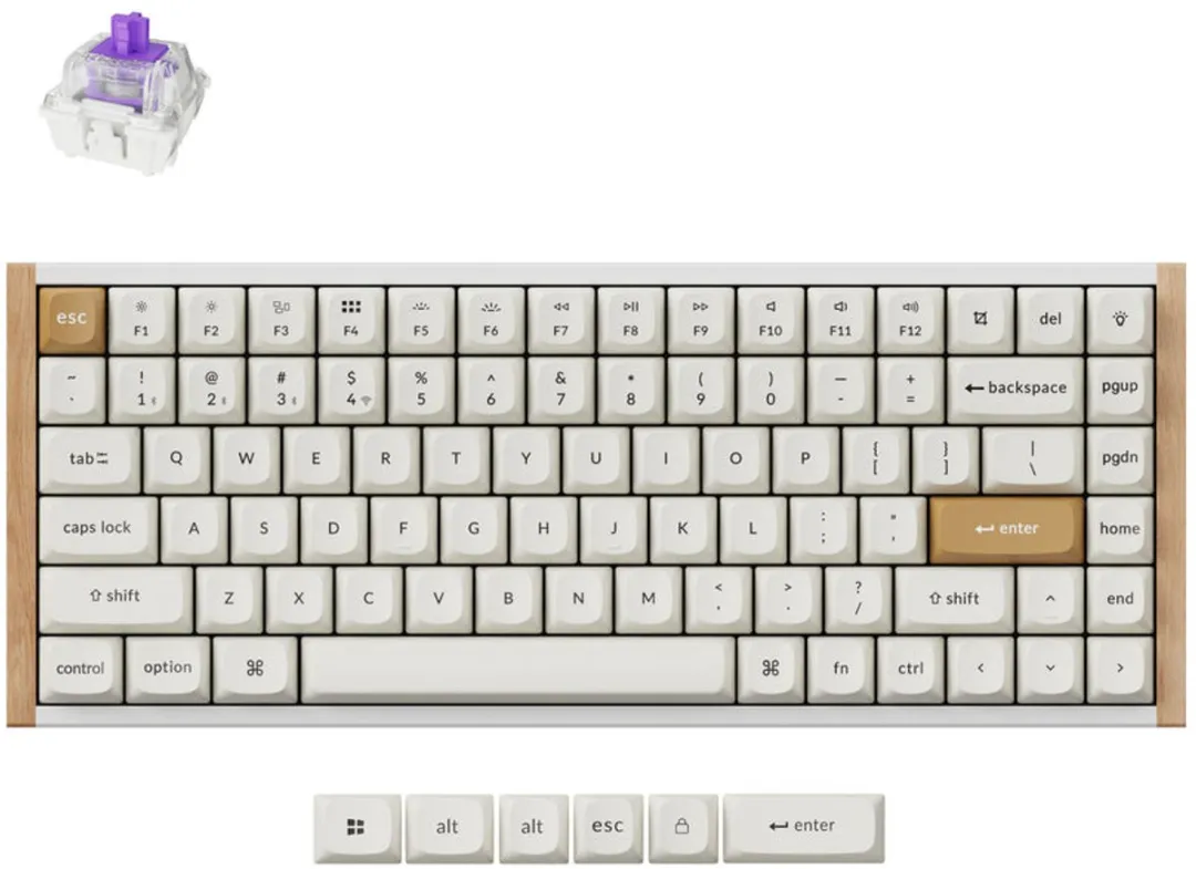 Keychron K2 HE K2H-Q1 Toetsenbord - Wit