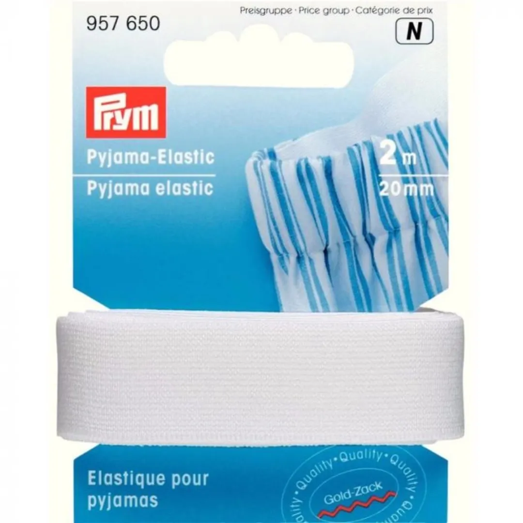 Prym Pyjama-elastiek 20mm - 2m Zwart