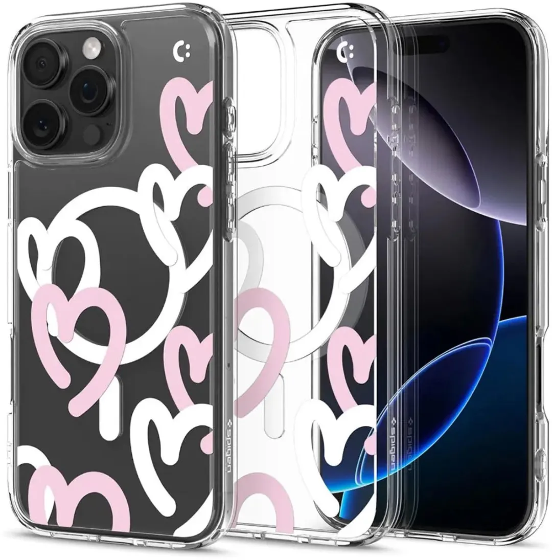 Spigen Ultra Hybrid MagFit Hoesje iPhone 16 Pro Max - Zwart Roze