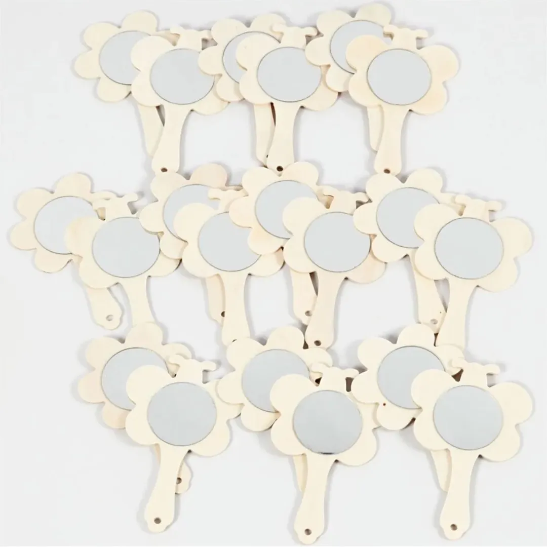 Creativ Company Handspiegels Bloem & Vlinder - 20 Stuks