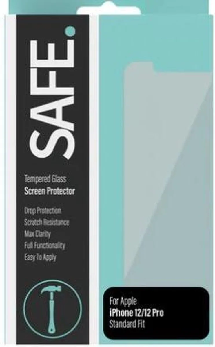 PanzerGlass SAFE iPhone 12 Glazen Screenprotector - Case Friendly