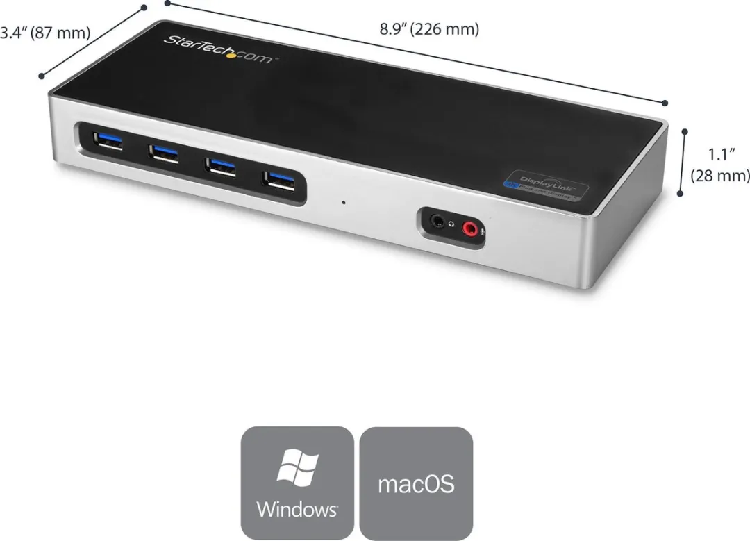 Startech DK30A2DH Hybride USB-C Docking Station