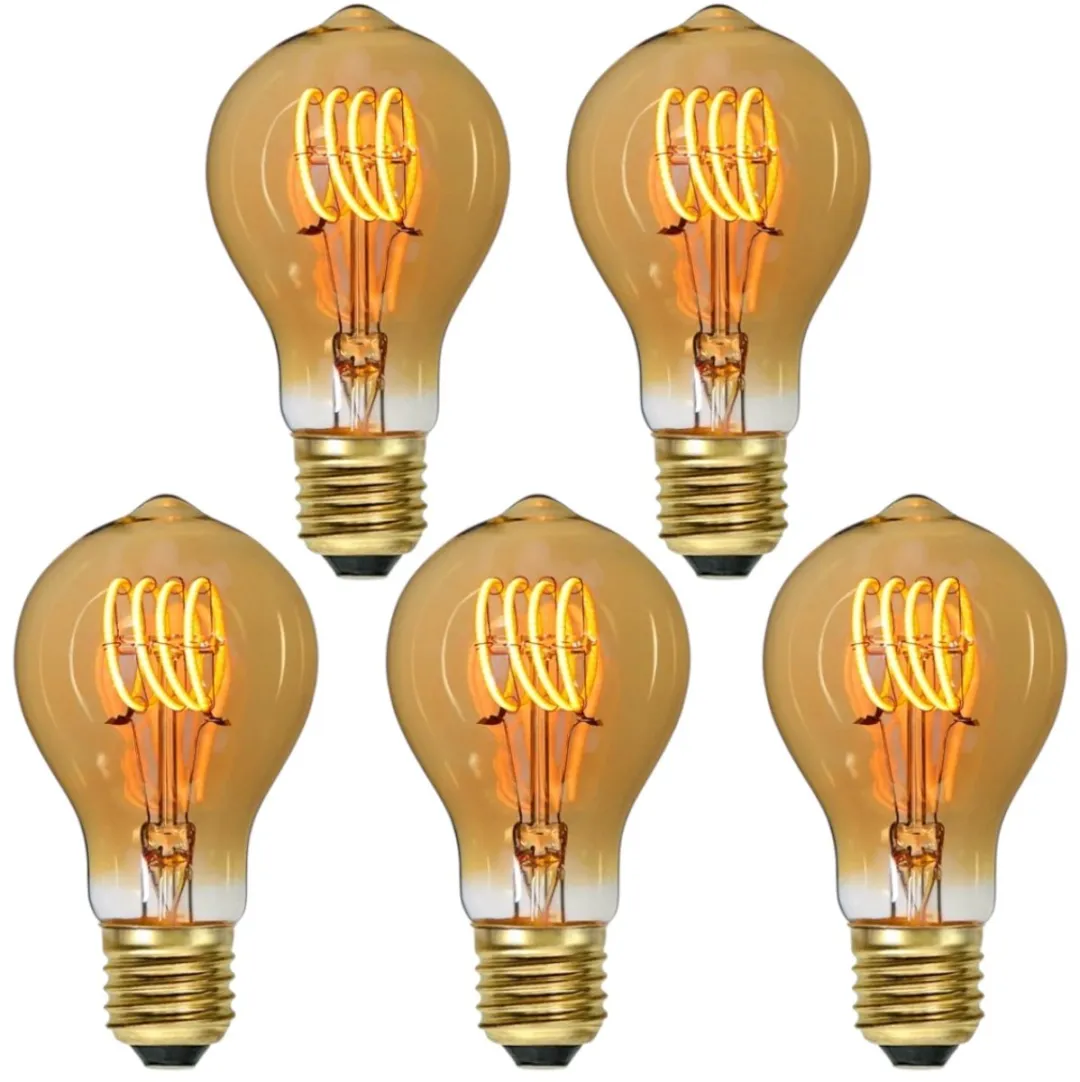 Star Trading Edison Bol 2.5W E27 - 5 Stuks - Super Warm Wit