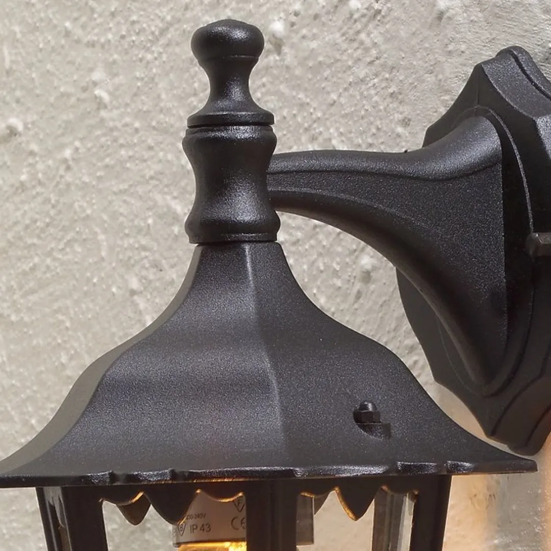 Konstsmide Firenze Wandlamp 60W E27 - Matzwart