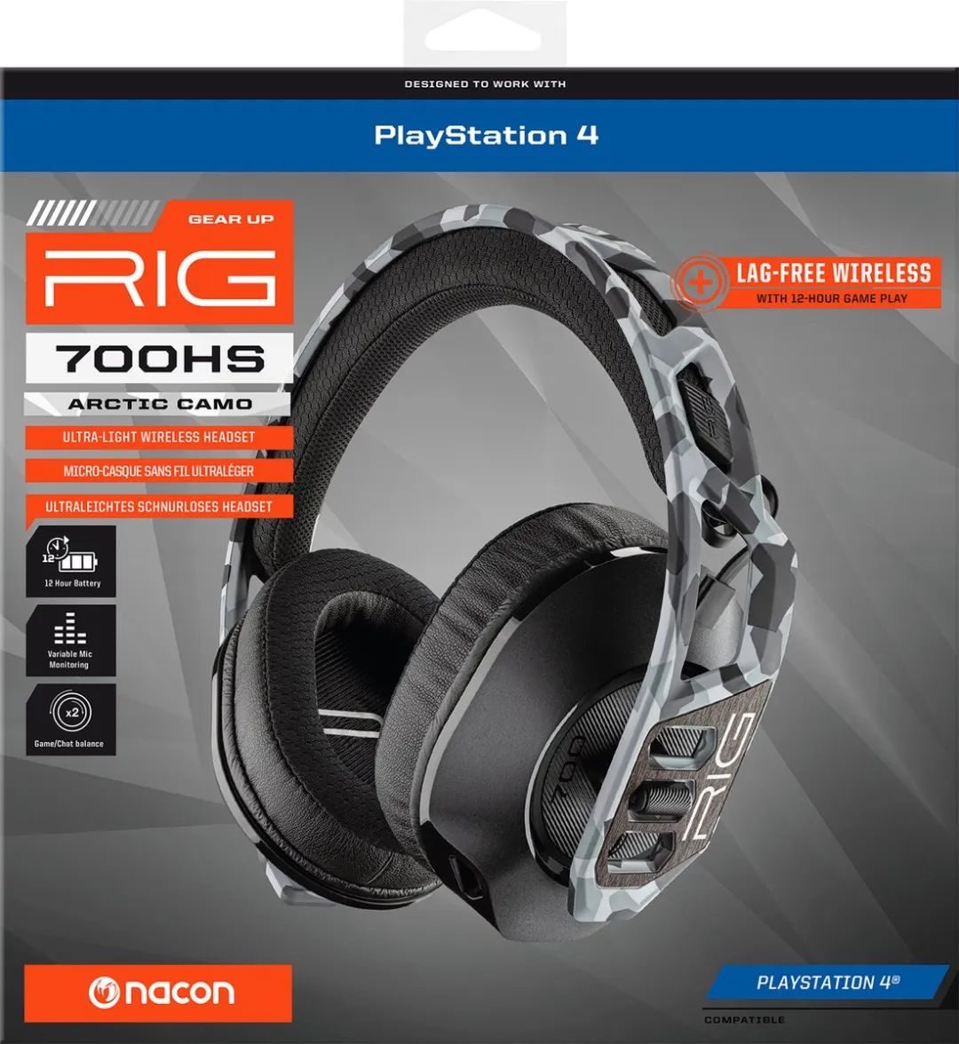 Nacon RIG 700HS Draadloze Gaming Headset - Arctic Camo
