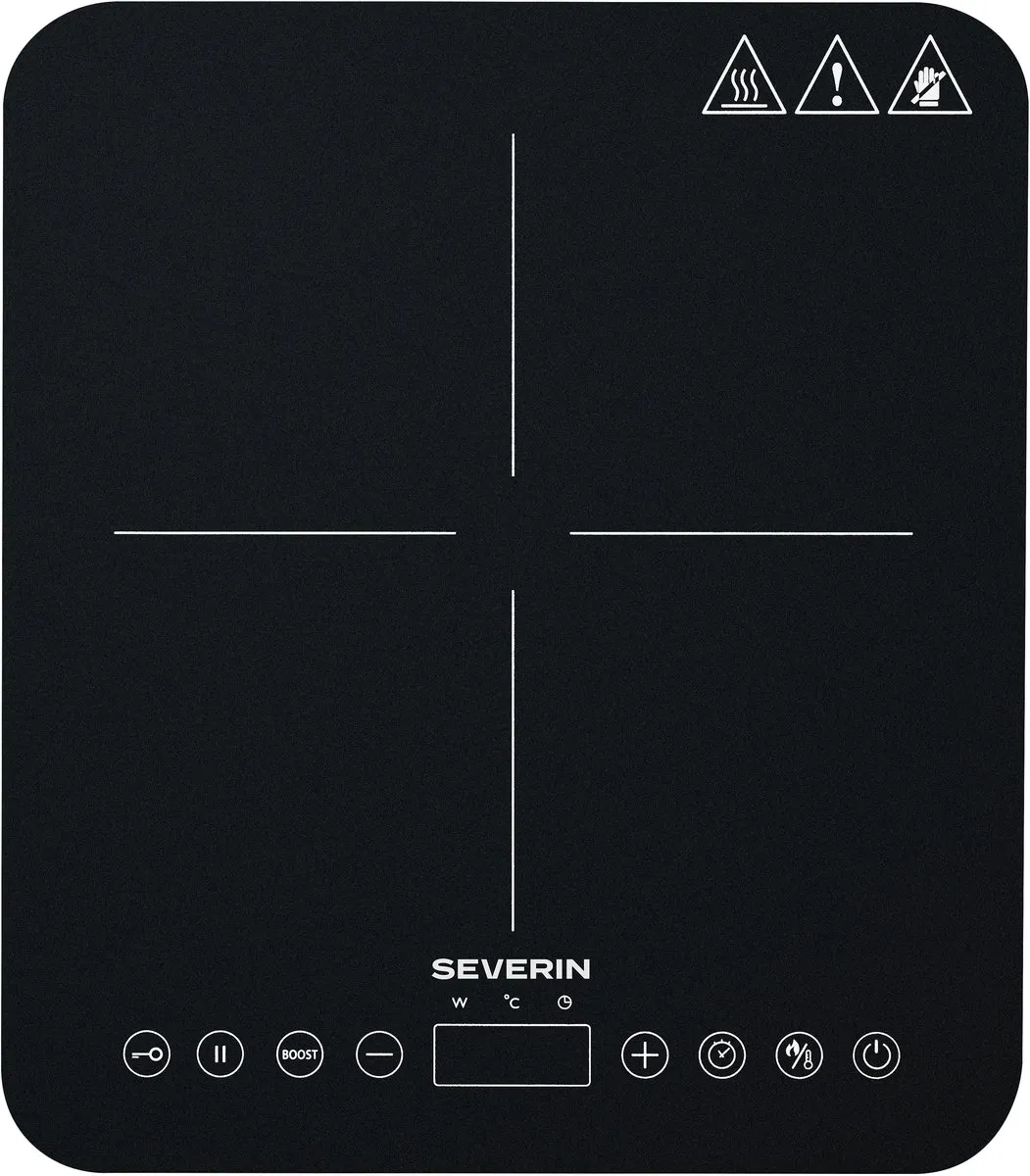 Severin KP 1025 Inductiekookplaat 1-pits - Ø22cm - 10 standen - Zwart