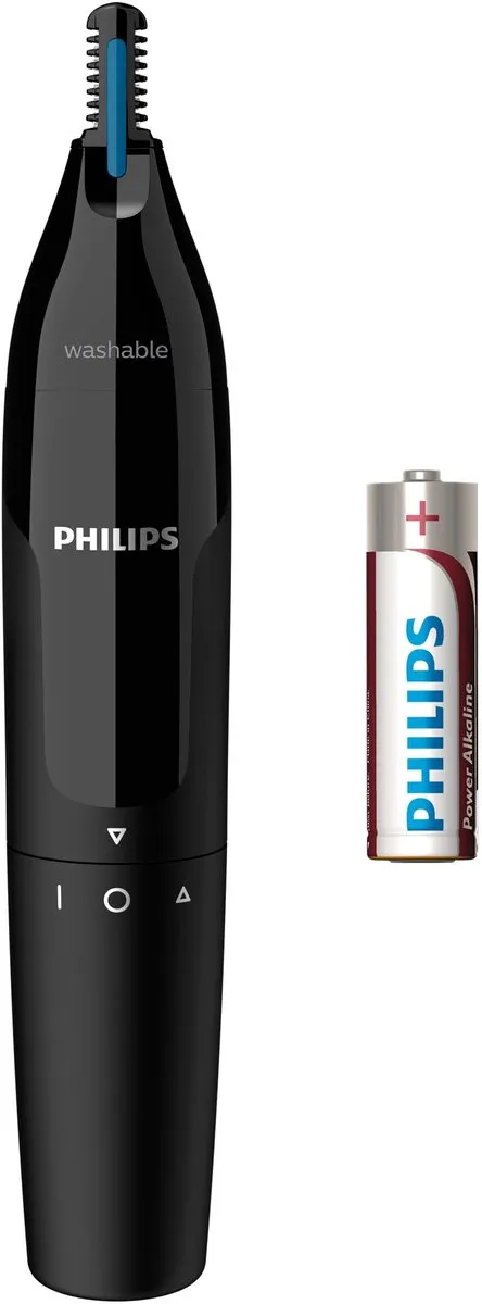 Philips Norelco NOSETRIMMER Series 1000 Neus- en oortrimmer, 100% comfort zonder te trekken