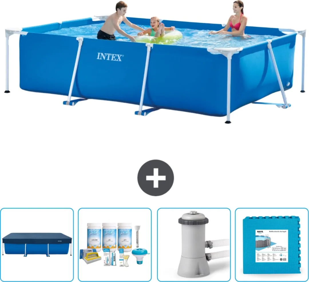 Intex Rechthoekig Frame Zwembad 300x200x75cm