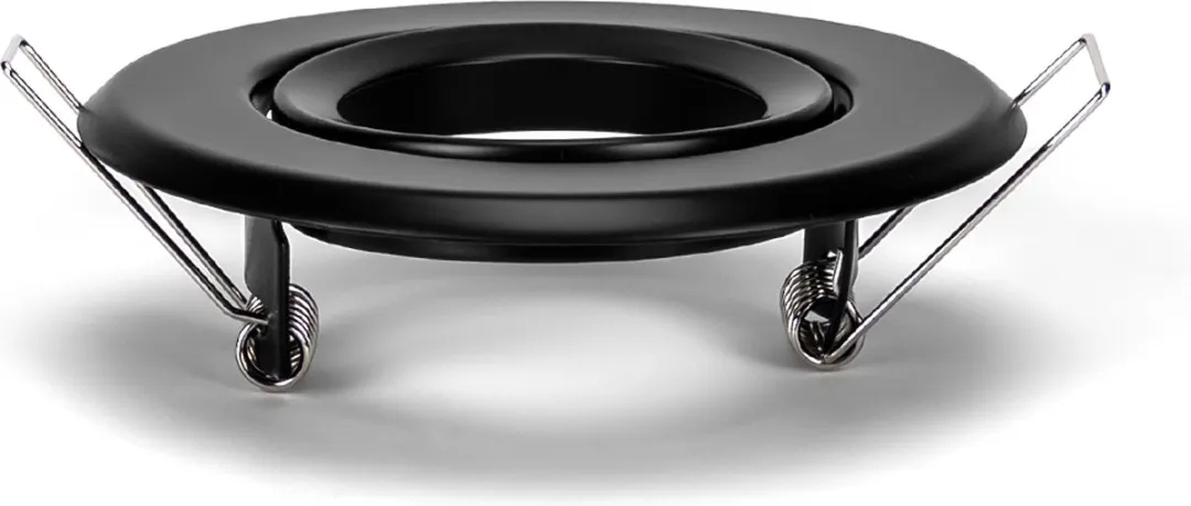 Solistech Inbouw GU10 LED Spot 2 Stuks - Ø75mm - Zwart
