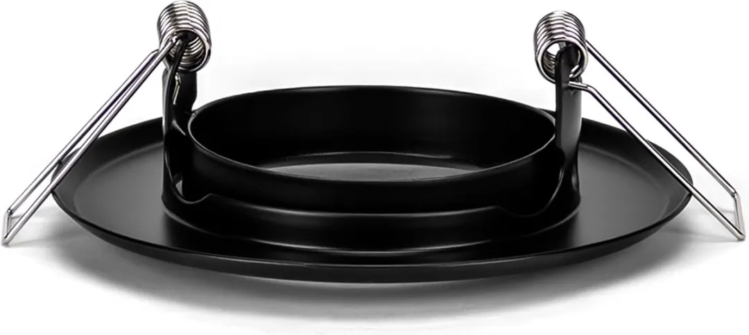Solistech Inbouw GU10 LED Spot 2 Stuks - Ø75mm - Zwart