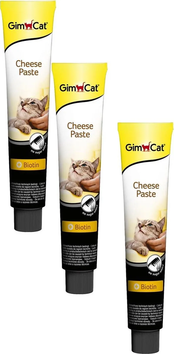 GimCat Cheese-Pasta Kattensnack - 3x100g