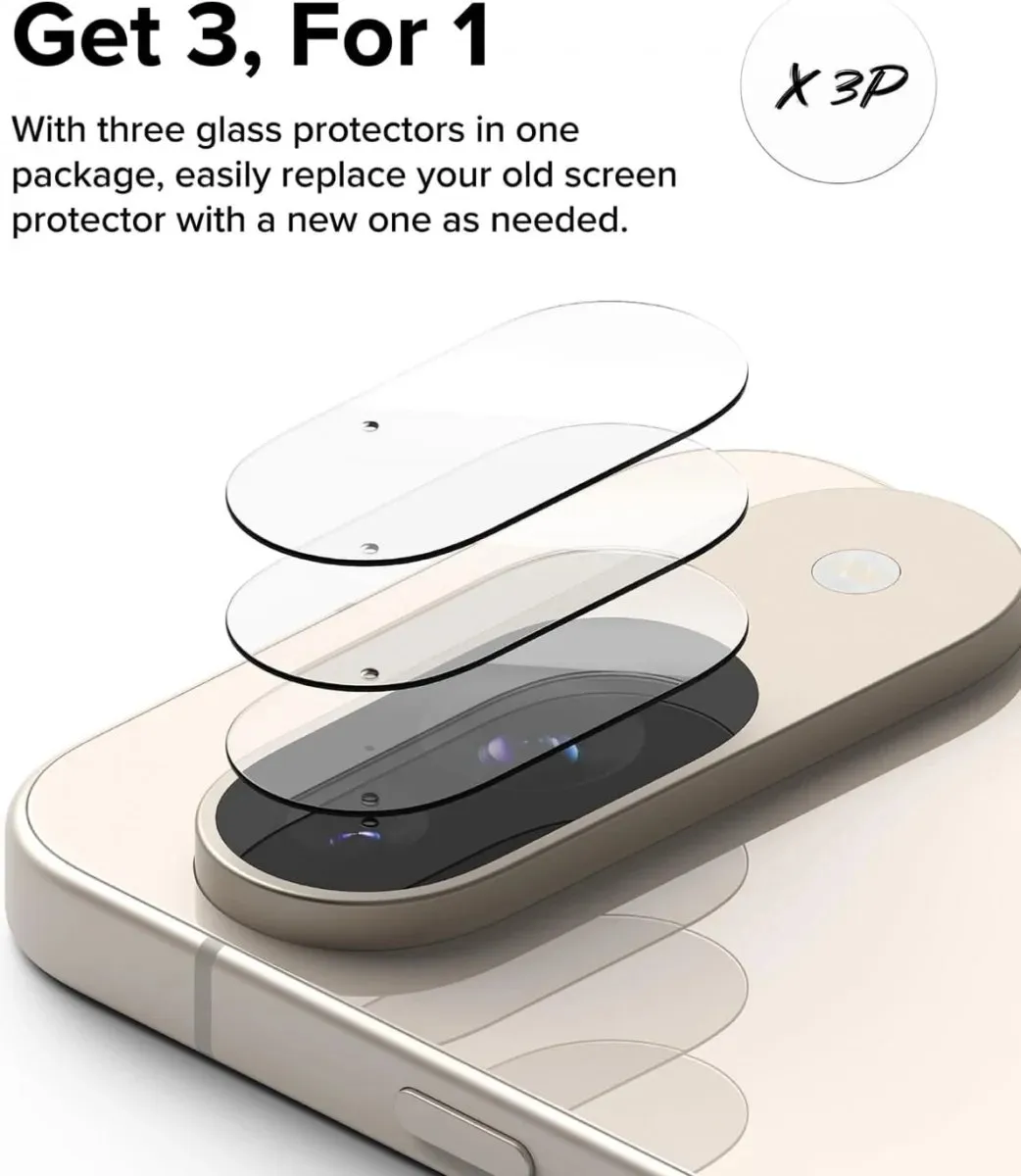 Ringke Camera Lens Protector Google Pixel 9 - 3 Stuks - afbeelding 6 van 6