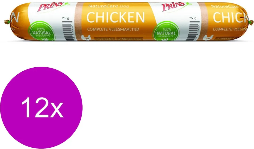 Prins NatureCare Dog Chicken 12x0,25kg