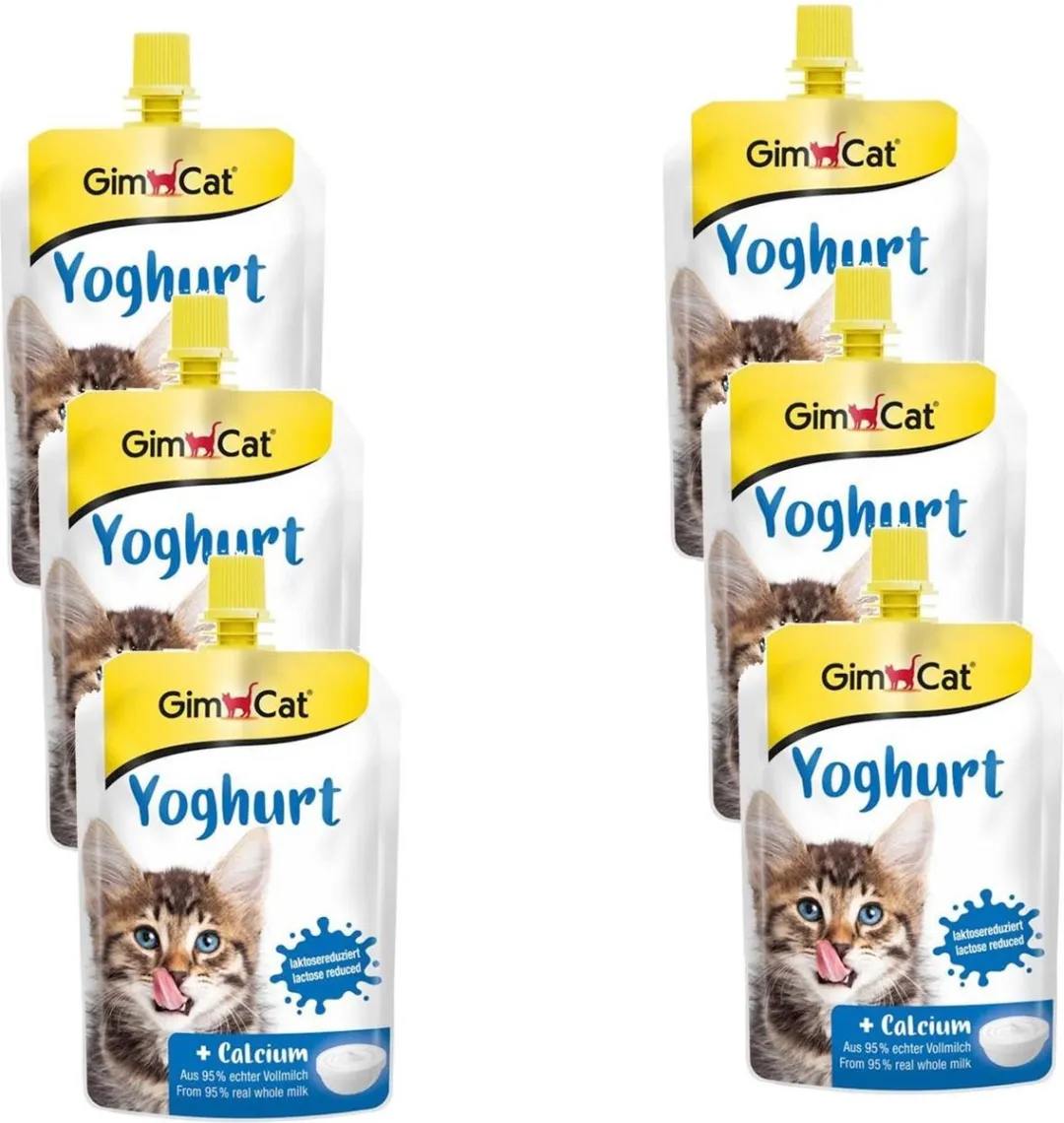GimCat Yoghurt Melk 150g - 6 Stuks