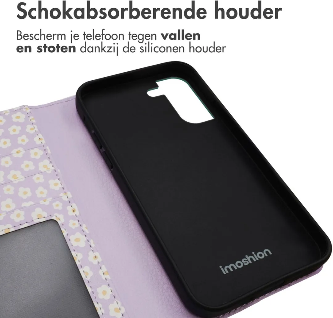 Imoshion Samsung Galaxy S21 FE Hoesje 3 Pasjes - White Daisy - afbeelding 6 van 6