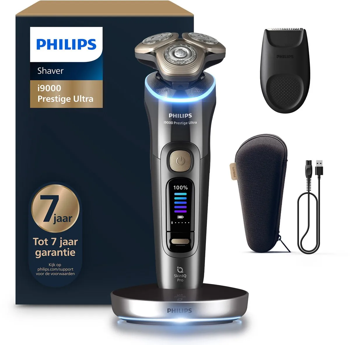 Philips i9000 Prestige Ultra Scheerapparaat XP9402/11 - Donkergrijs