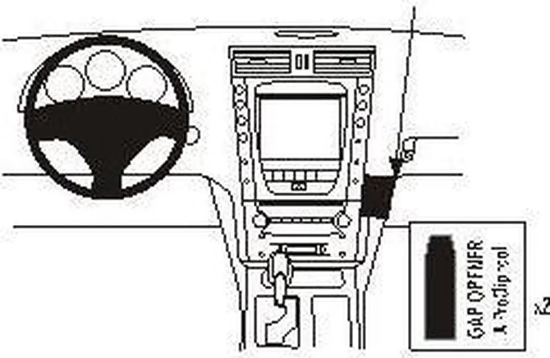 Brodit ProClip 853618 Houder Lexus GS 2005-2012 - Grijs