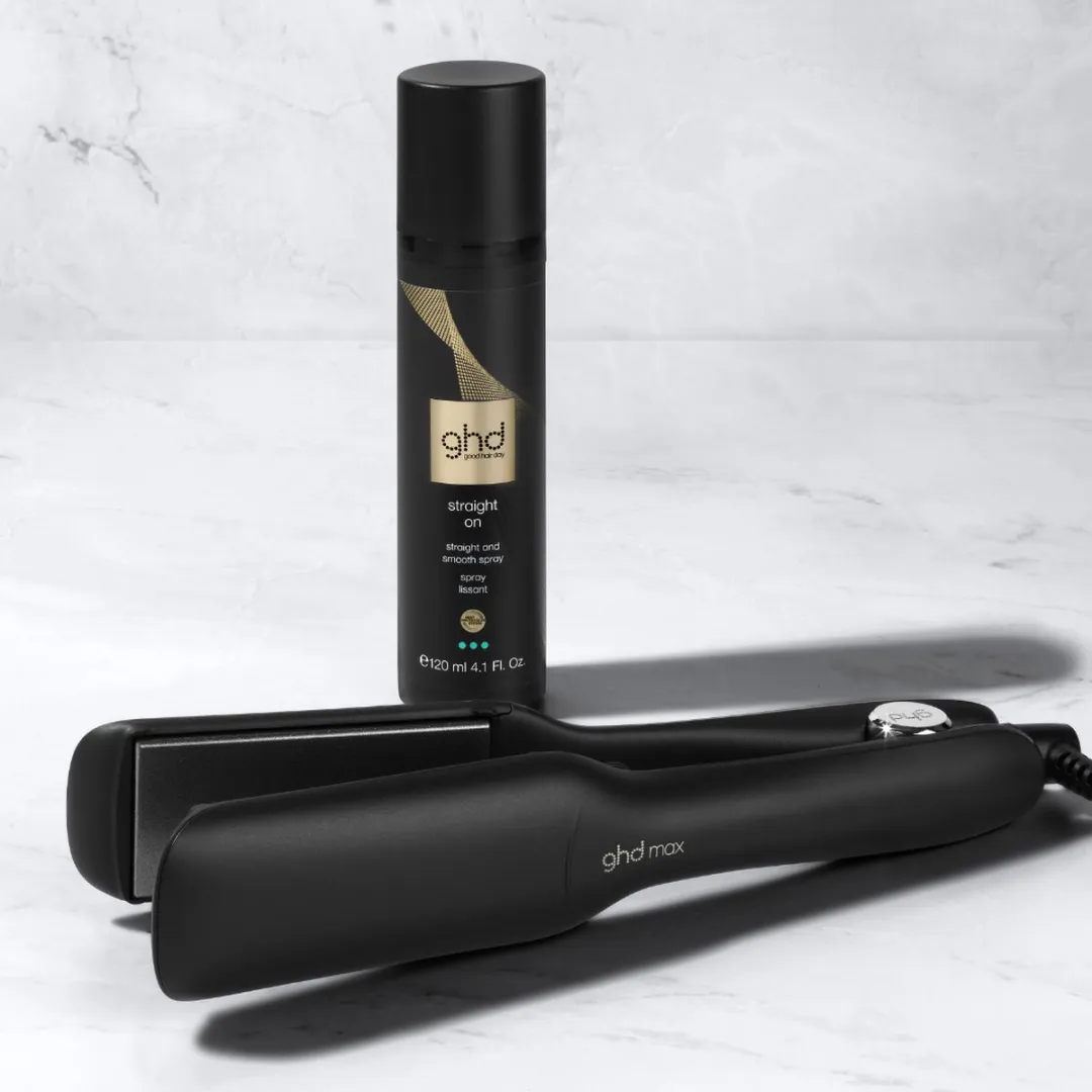 GHD Max Stijltang Brede Platen PS035CORXC07CB - Zwart