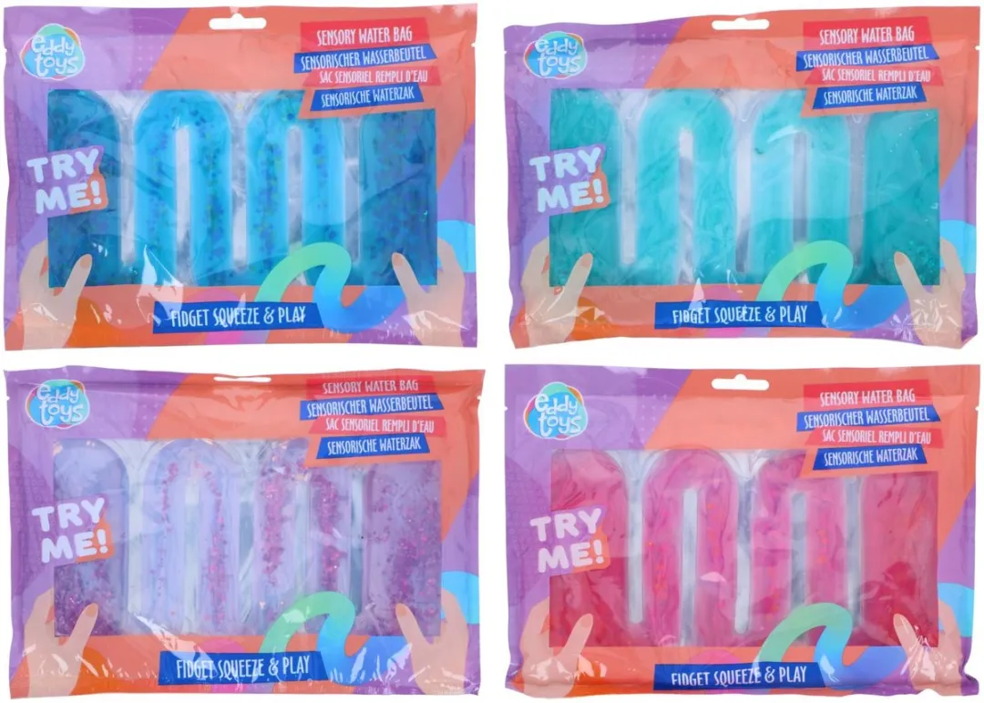 Eddy Toys Sensorische Waterzak - Blauw