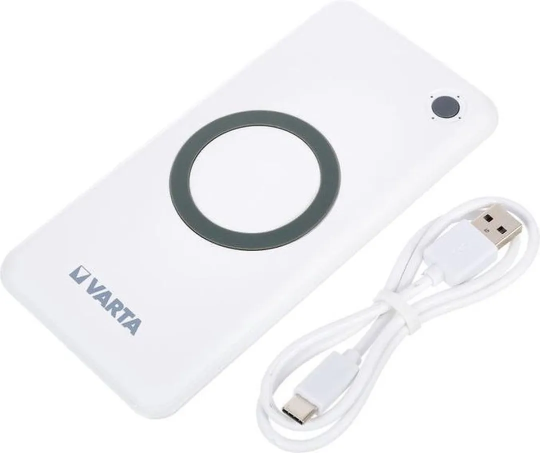 Varta Powerbank 10000mAh 18W - 3x opladen - Wit