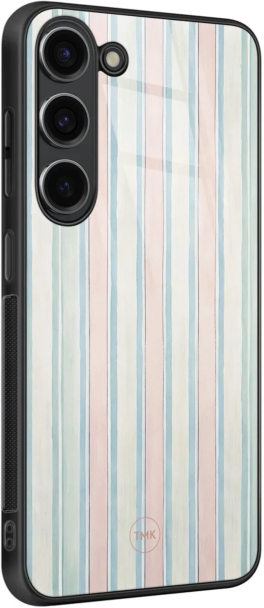 Casevibes Hoesje Samsung Galaxy S23 - Pastel Strepen - Multi