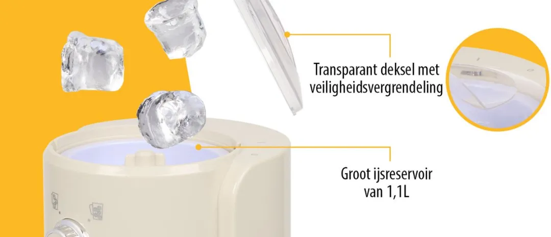 Tristar KD-7310 IJscrusher Slushy Maker 55W - 1,1L - Crème