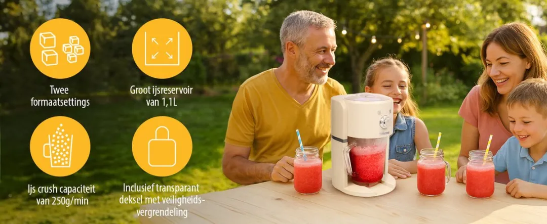 Tristar KD-7310 IJscrusher Slushy Maker 55W - 1,1L - Crème