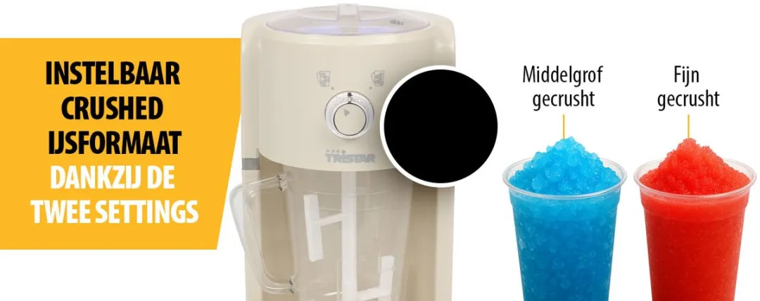 Tristar KD-7310 IJscrusher Slushy Maker 55W - 1,1L - Crème