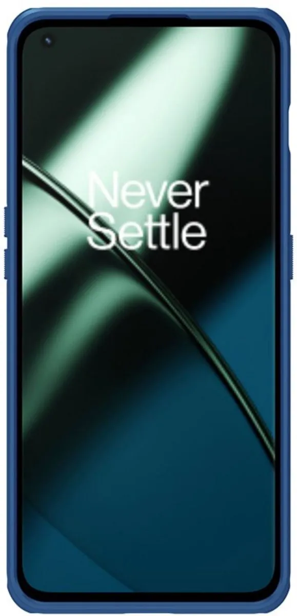 Nillkin Super Frosted Shield OnePlus 11 Hoesje - Blauw